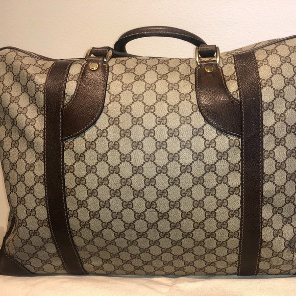 GUCCI Vintage Duffel Bag/ Suitcase - Picture 1 of 10